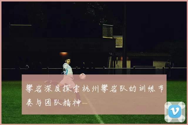 攀岩深度探索杭州攀岩队的训练节奏与团队精神